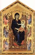 Duccio di Buoninsegna Madonna and Child Enthroned with Six Angels oil